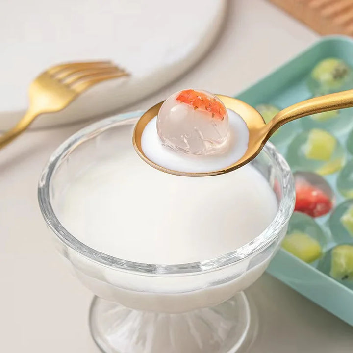 66/33 Ice Ball Mold Hockey Frozen Mini Ball Maker Mold Round  Ice Cube Mold with Lid Ice Tray Box Whiskey Cocktail Kitchen Tools